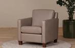 Taupe fauteuils, Huis en Inrichting, Fauteuils, Ophalen of Verzenden, Nieuw, Leer