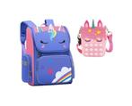 Unicorn-Rugtas-Eenhoorn-Kinderrugzak-Schooltas-Roze-40x27x15