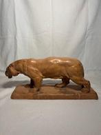 Richard FATH - sculptuur, Félin marchant - 25 cm -, Antiek en Kunst, Antiek | Glas en Kristal