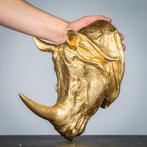 Neushoorn beelden als wandhanger, Ophalen of Verzenden