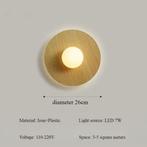 Scandinavische Houten Wandlamp – LED Bedlampje en Sfeerlamp, Huis en Inrichting, Lampen | Wandlampen, Verzenden, Nieuw