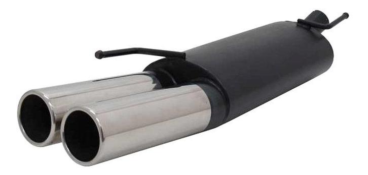 Novus RVS sportuitlaat Vw Golf 3 Golf 3 Cabrio 2x90mm M, Auto-onderdelen, Uitlaatsystemen, Nieuw, Verzenden