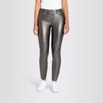 MAC • zilvergrijze coated Slim broek • 32, Kleding | Dames, Broeken en Pantalons, Nieuw, MAC, Grijs, Maat 34 (XS) of kleiner