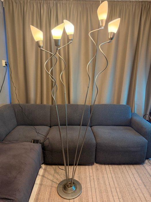 Pola Amestelveen - Staande lamp - Messing, Glas - Zeldzame, Huis en Inrichting, Overige Huis en Inrichting