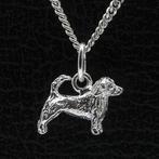 Zilveren Norfolk terrier met staart ketting hanger - klein, Nieuw, Verzenden
