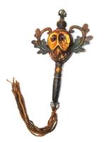 Khatvanga handgesmeed ritueelobject van ijzer en