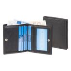 Rimbaldi Kleine Leren Portemonnee Compact RFID - Zwart, Sieraden, Tassen en Uiterlijk, Portemonnees, Overige merken, Verzenden
