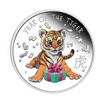 Zilveren Baby Tiger munt | Proof 1/2 troy ounce, Verzenden