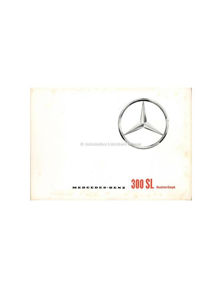 1962 MERCEDES BENZ 300 SL BROCHURE DUITS, Boeken, Auto's | Folders en Tijdschriften