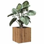 vidaXL Plantenbak 40x40x40 cm bewerkt hout artisanaal, Verzenden, Nieuw, Hout
