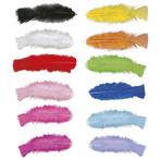 50x Veertjes/veren meerkleurig 17 cm - Decoratie veren, Verzenden, Nieuw