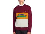 Fred Perry - Mixed Graphic Sweatshirt - Truien - S, Nieuw