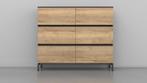 Directie Dressoir Deluxe Halifax Eiken 160x44x155cm, Ophalen of Verzenden, Nieuw in verpakking