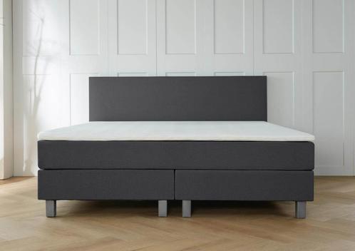 ACTIE! Boxspring Florence 180 200 Antraciet, Huis en Inrichting, Slaapkamer | Boxsprings, 180 cm, 200 cm, Grijs, Tweepersoons