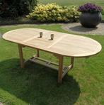 Ovaal uitschuifbare dining tuintafel 160-210x90xH76 cm teak, Tuin en Terras, Ophalen of Verzenden, Nieuw, Teakhout