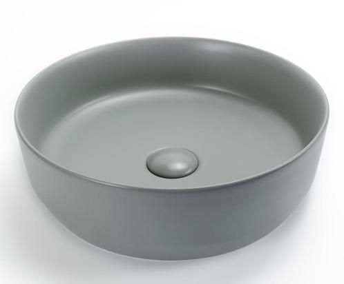 Gekleurde ronde waskom mat grijs, Huis en Inrichting, Badkamer | Badkamermeubels, Nieuw, Verzenden