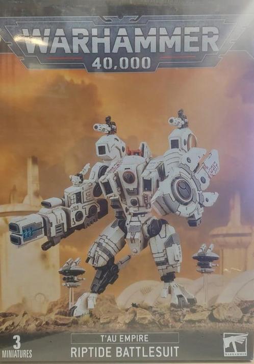 Tau Empire Riptide Battlesuit (Warhammer Nieuw), Hobby en Vrije tijd, Wargaming, Nieuw, Ophalen of Verzenden