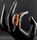 Luxe Baltische barnsteenring – Rijke gouden insluitsels –, Sieraden, Tassen en Uiterlijk, Antieke sieraden