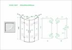 Aanbieding: Wiesbaden 1/4 ronde cabine 2 dr.deuren, Doe-het-zelf en Verbouw, Sanitair, Ophalen of Verzenden, Nieuw
