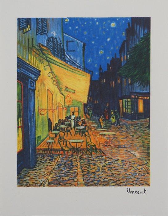 Vincent Van Gogh (1853-1890) - Arles, Terrasse du café le, Antiek en Kunst, Antiek | Overige Antiek