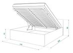 Opklapbed 140x200 | Wit | Laatste Stuks!, Verstelbaar, Wit, Nieuw, Twijfelaar