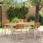 vidaXL 5-delige Tuinset massief acaciahout, Tuin en Terras, Verzenden, Nieuw