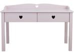 Kaptafel - bureau meisje - 110 cm breed - roze, Verzenden, Nieuw
