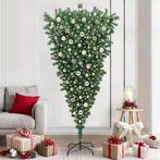 vidaXL Ophang Kunst Kerstboom met Ballenset Groen 210 cm PVC, Diversen, Kerst, Verzenden, Nieuw