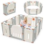 Babybox Inklapbaar met 14 Panelen Box van Kunststof Speelhek, Kinderen en Baby's, Boxen, Nieuw, Verzenden