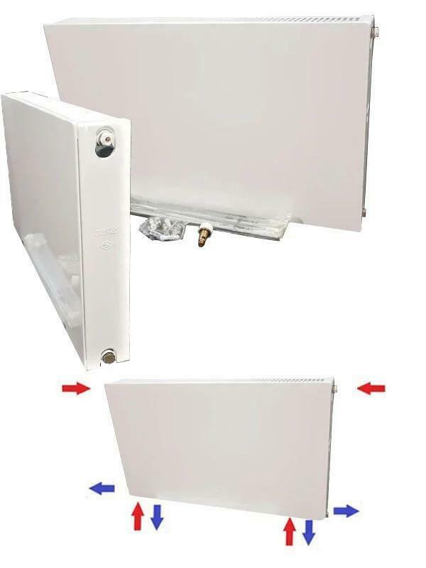 Vlakke radiatoren 50 cm hoog geen sentimo  meer nodig, Doe-het-zelf en Verbouw, Verwarming en Radiatoren, Radiator, Nieuw, 800 watt of meer