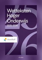 9789001048556 Wetteksten Hoger Onderwijs 2025-2026, Verzenden, Nieuw, Redactieraad