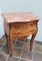 Commode - Bois de rose Marquetry Bombe Ladekast - Mahonie,, Antiek en Kunst