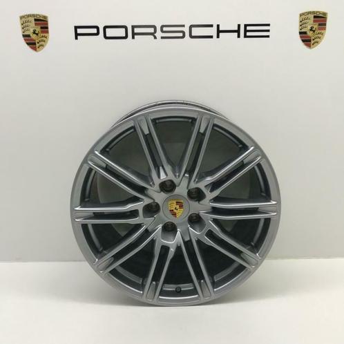 Porsche Cayenne ORIGINELE 21 SportEdition GT-zilver + banden, Auto-onderdelen, Banden en Velgen, 21 inch, 295 mm, Personenwagen