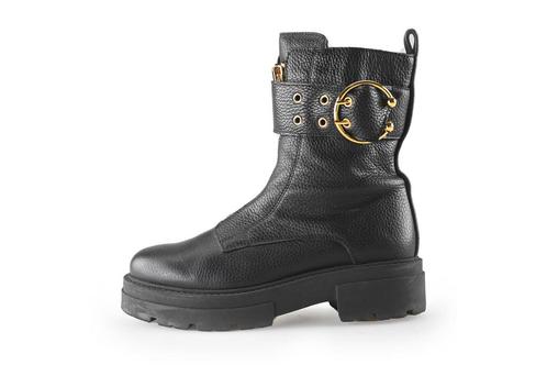 Poelman Biker boots in maat 38 Zwart | 10% extra korting, Kleding | Dames, Schoenen, Zwart, Zo goed als nieuw, Overige typen, Verzenden