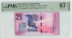 2016 Seychelles P 48a 25 Rupees Pmg 67 Epq Top Pop, Verzenden