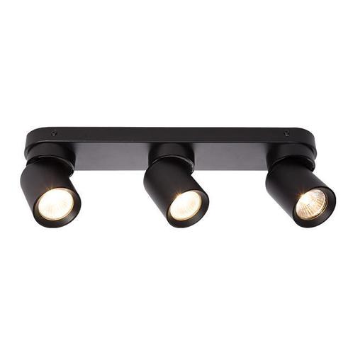 Opbouw plafond spot 3-voudig | Modern | Zwart | GU10 fitting, Huis en Inrichting, Lampen | Spots, Ophalen of Verzenden