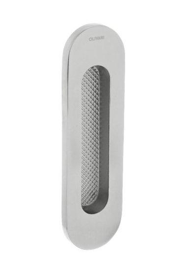 Olivari schuifdeurkom Vico 128x37 mm chroom, Doe-het-zelf en Verbouw, Hang- en Sluitwerk, Nieuw, Ophalen of Verzenden