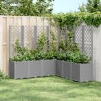 vidaXL Plantenbak met latwerk 160x160x140 cm polypropeen, Tuin en Terras, Verzenden, Nieuw, Kunststof