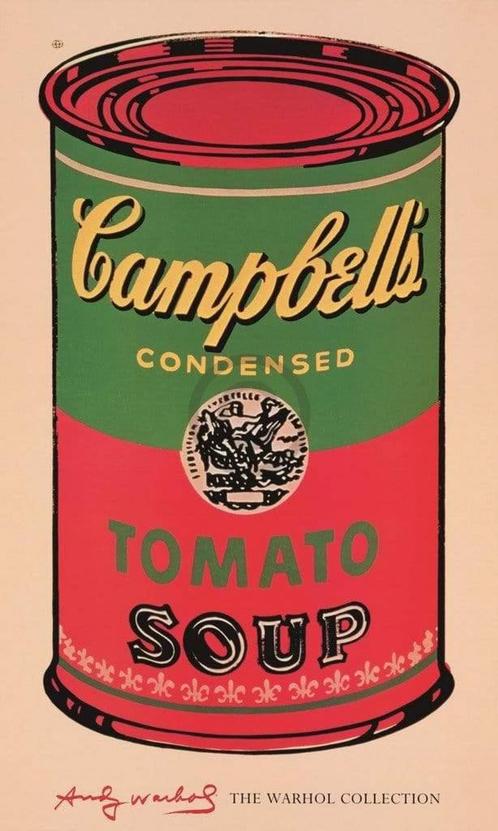 Andy Warhol - Campbells Soup - Kunstdruk - 60x100 cm, Huis en Inrichting, Woonaccessoires | Schilderijen, Tekeningen en Foto's