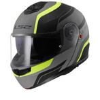 LS2 FF908 Strobe II Monza Mat Zwart H-V Geel 06 Systeemhelm, Systeemhelm, XXL, Nieuw met kaartje, Overige merken