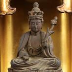 Kwan Yin (Guanyin) Bodhisattva Statue in Lacquered Buddhist, Antiek en Kunst