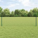 vidaXL Hekpalen 5 stuks U-Profiel Groen 60 cm Staal, Verzenden, Nieuw