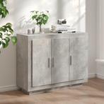 vidaXL Dressoir 92x35x75 cm bewerkt hout betongrijs, Huis en Inrichting, Kasten | Dressoirs, Overige materialen, Verzenden, Nieuw