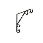 Duraline - Plankdrager - Ornament Zwart - Metaal - 15x15cm, Verzenden, Nieuw