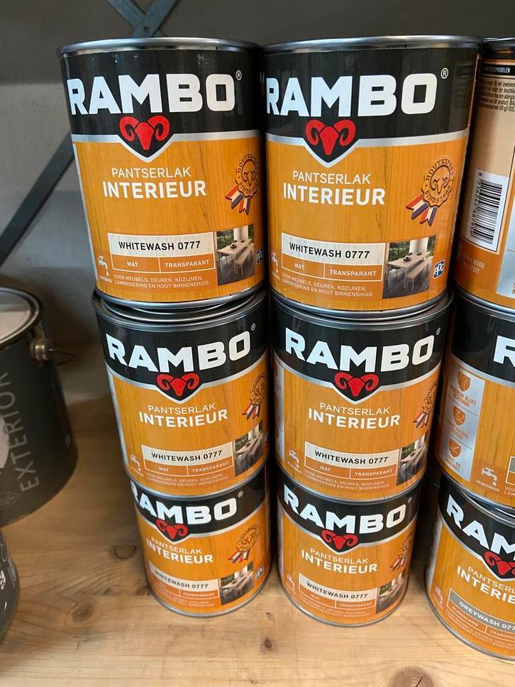 Rambo interieur lak en vloer en parket lak 0.75 liter, Doe-het-zelf en Verbouw, Overige Doe-het-zelf en Verbouw, Nieuw, Verzenden