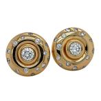 Oorbellen - 18 karaat Geel goud - Diamond - Alpa sluitingen, Nieuw