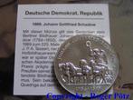 Ddr 10 Mark 1989 Johann Gottfried Schadow zilver, Postzegels en Munten, Munten | Europa | Niet-Euromunten, Verzenden