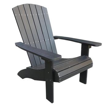 Adirondack Stoel Zwart Kunststof Polywood Garden Interiors beschikbaar voor biedingen