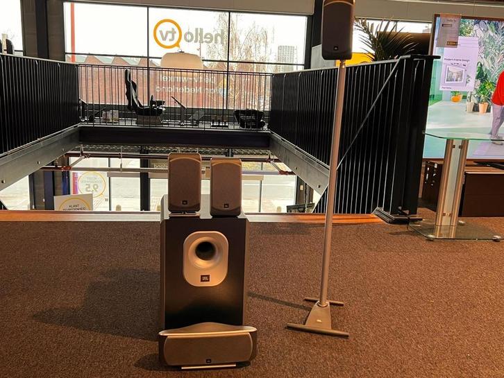 JBL SCS 200.5 (Grijs) - 100 Watt  5.1 set met krachtige sub, Audio, Tv en Foto, Luidsprekers, Complete surroundset, Zo goed als nieuw