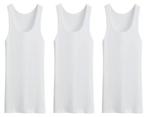 3 stuks Bonanza hemd - Regular - 100% katoen - wit, Verzenden